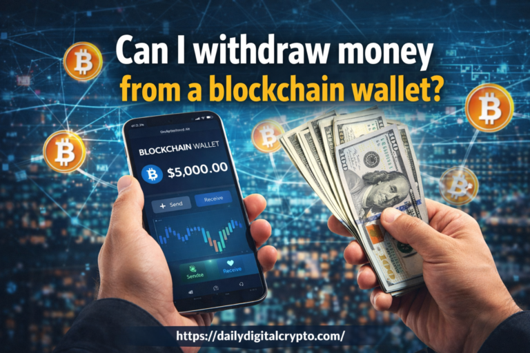 Can I withdraw money from a blockchain wallet