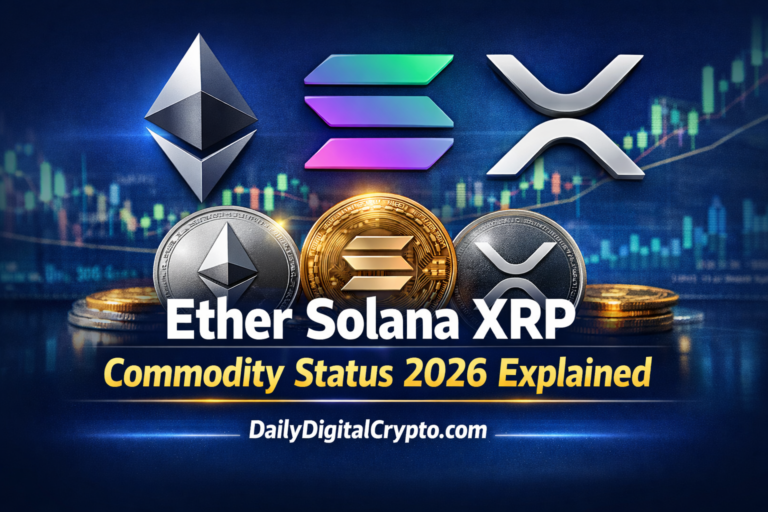 Ether, Solana, XRP Commodity Status 2026 Explained