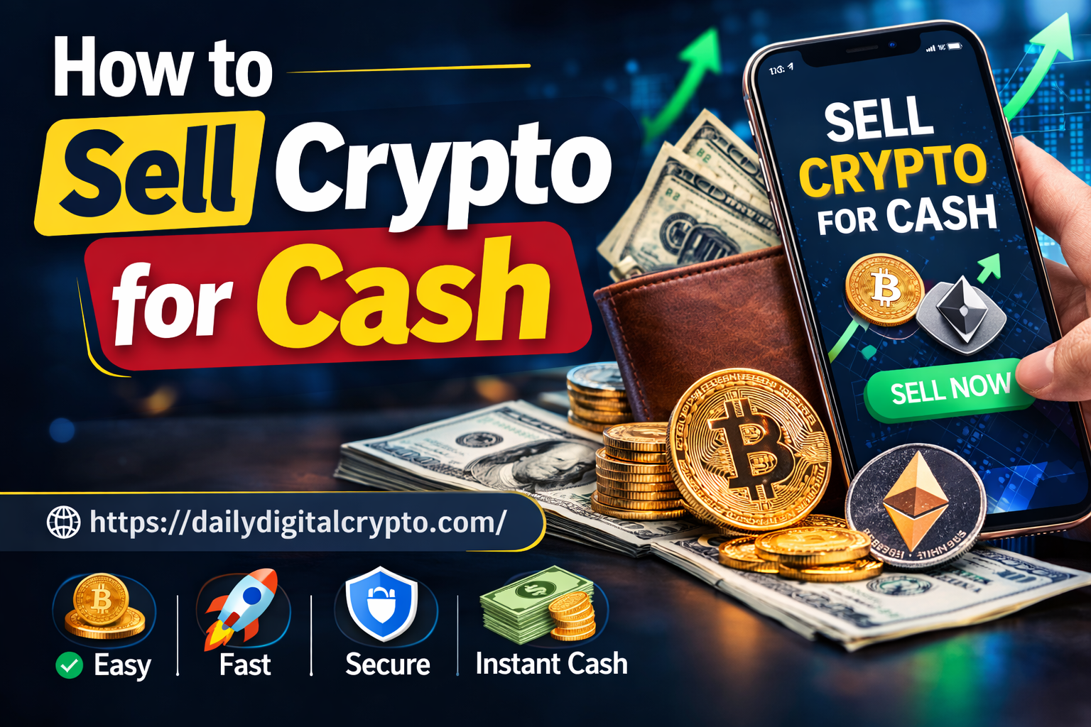 how to sell crypto for cash