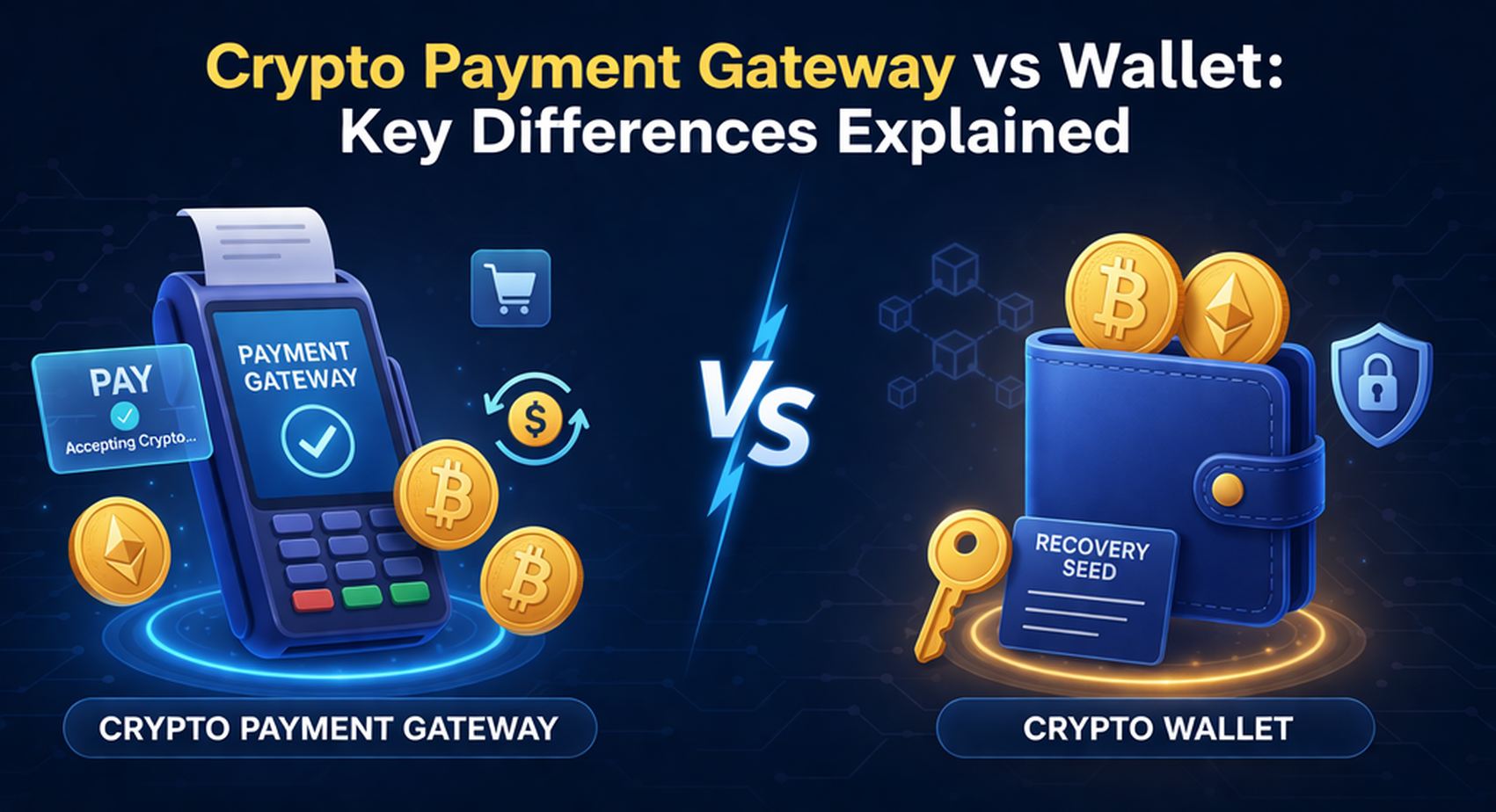 crypto payment gateway vs wallet
