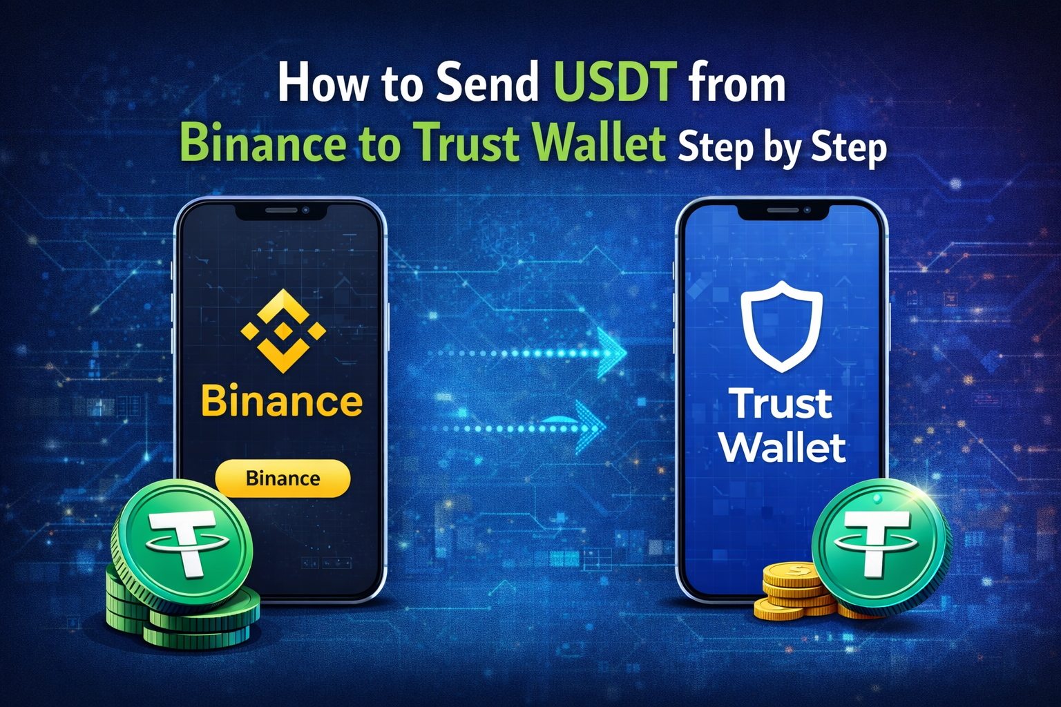 how to send usdt from binance to trust wallet